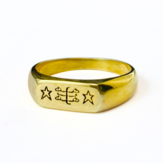 R023 Baha'i Non-Silver Ring