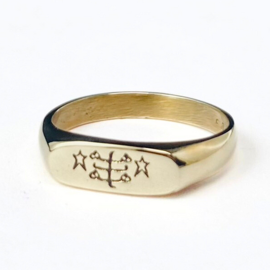 R024 Baha'i Non-Silver Ring