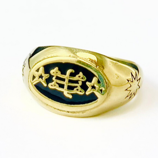 R032 Baha'i Non-Silver Ring