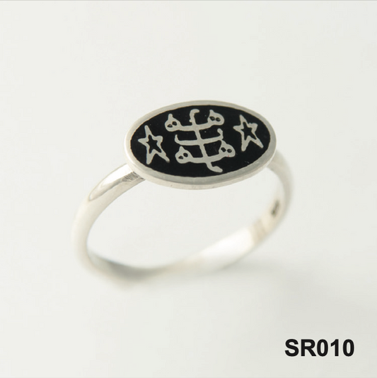 SR010 Baha'i Silver Ring