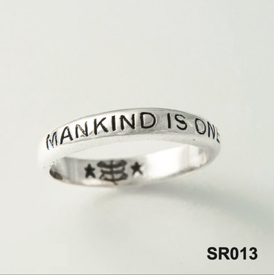 SR013 Baha'i Silver Ring