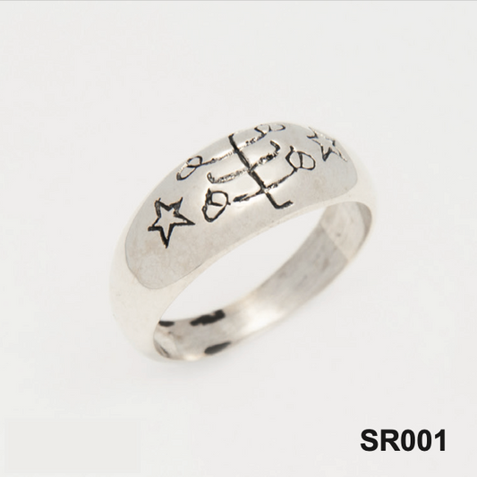 SR001 Baha'i Silver Ring