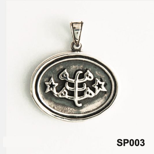 SP003 Baha'i Silver Pendant