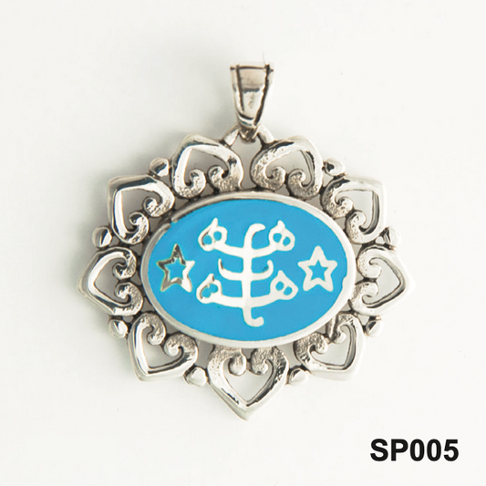 SP005 Baha'i Silver Pendant